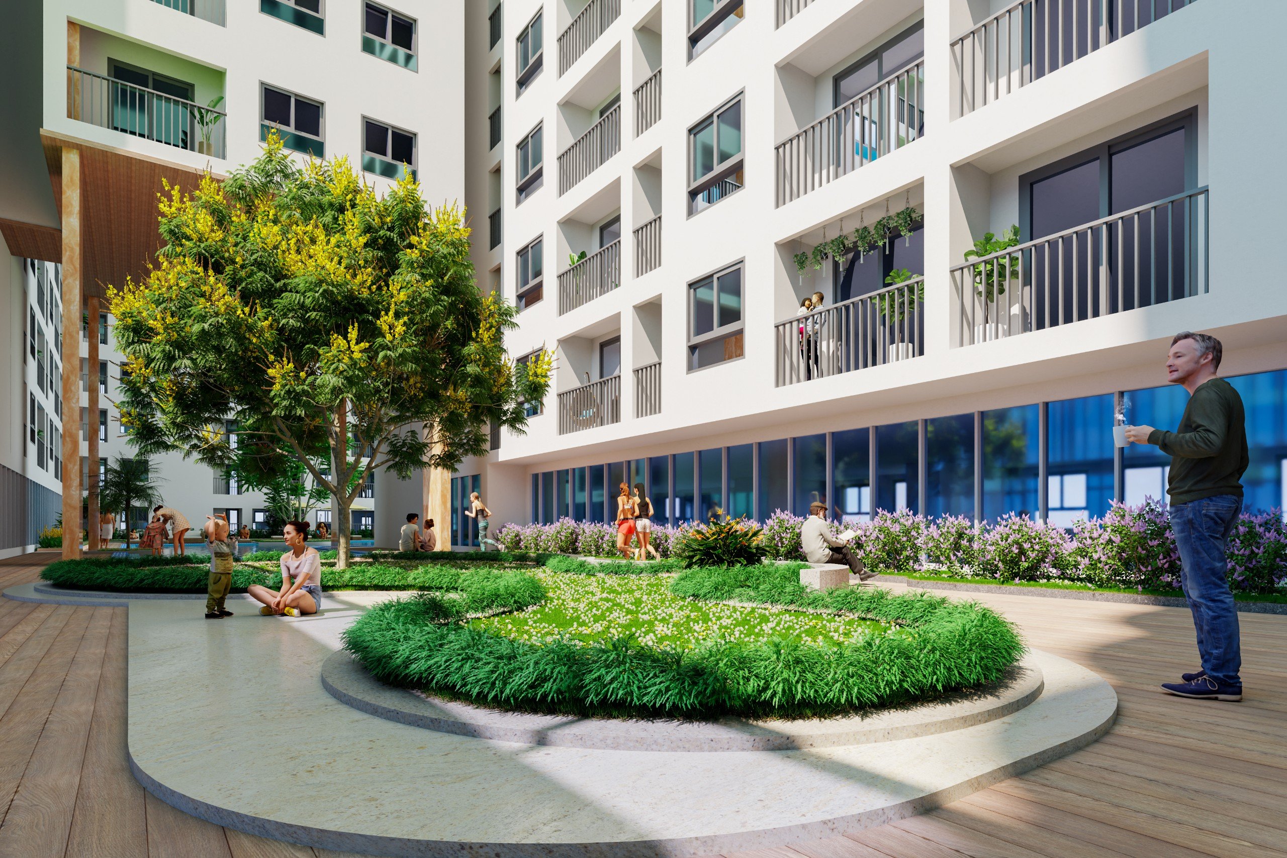 không gian tại 5 tầng của BenHill