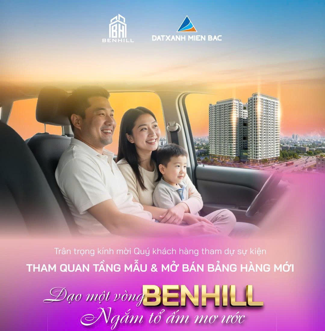 Dự án BenHill phù hợp gia đình trẻ