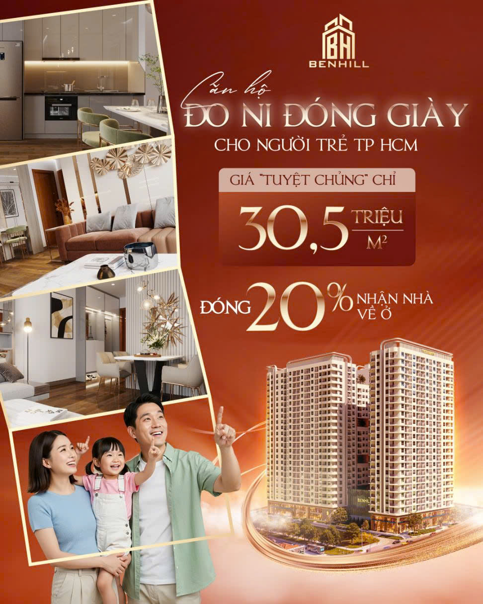 BenHill - Căn hộ dành cho người trẻ mua nhà lần đầu