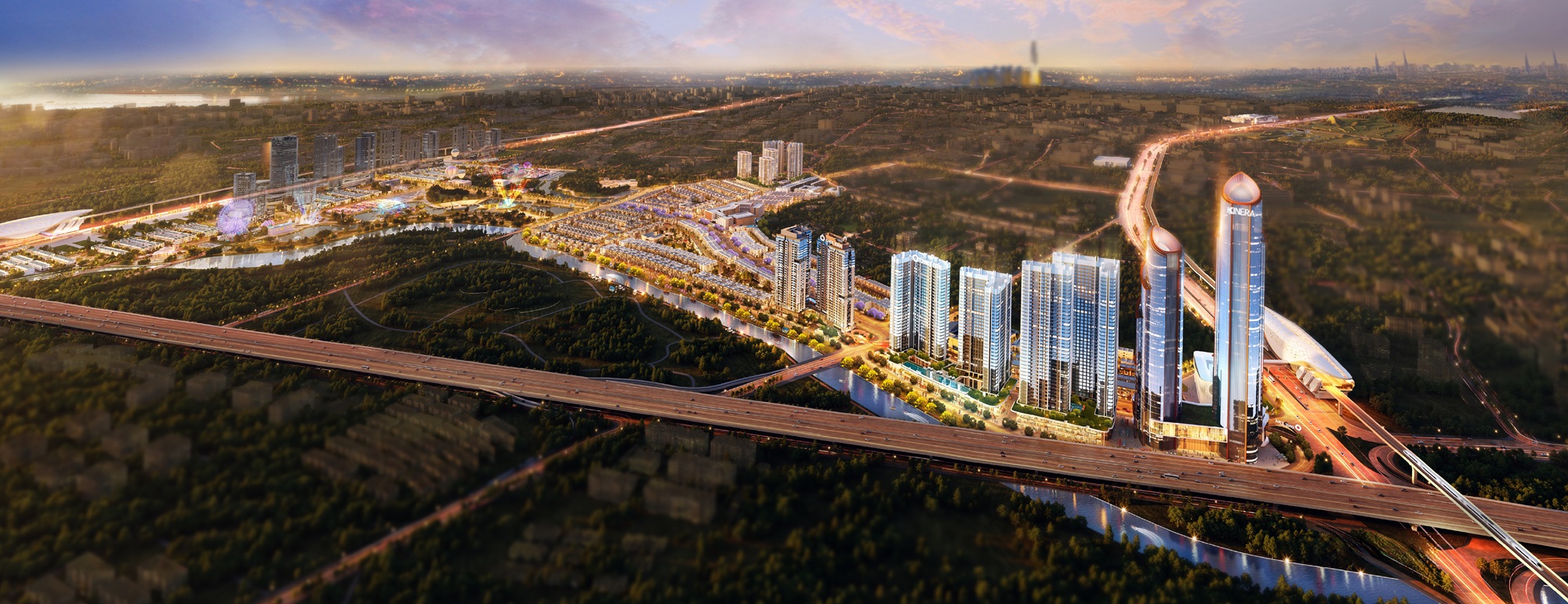 Hình phối cảnh khu đô thị One Era. Hình phối cảnh khu đô thị One Era.